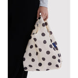 Baby Baggu | Cream + Black Polka Dots