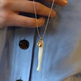 Mother of Pearl Fish Necklace | Lurex
