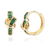 Love Knot Huggies | Emerald