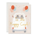 Away They Go Wedding Foil Card