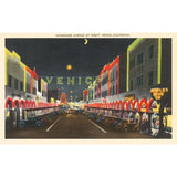 Moon Over Venice Postcard