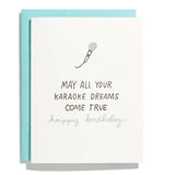 Karaoke Dreams Birthday Card