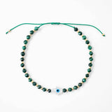 Hamsa Gemstone Bracelet | Malachite