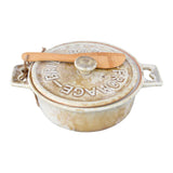 Stoneware Brie Baker | Cream