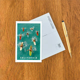 California Surfers Postcard