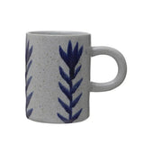 Handpainted Stoneware Mug | Flower