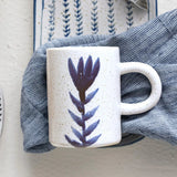Handpainted Stoneware Mug | Flower