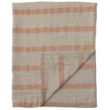 Double Cloth Baby Blanket | Rose Stripe