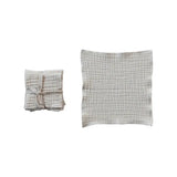 Square Cotton Dish Towels | 10" Set of 4