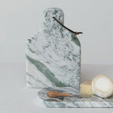 Marble Cheeseboard + Knife | Green