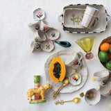 Handpainted Stoneware Dish | Assorted Flowers