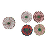 Beaded Flower Coasters | Set of 4