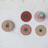 Beaded Flower Coasters | Set of 4