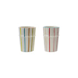 Handpainted Stoneware Cup | Stripes