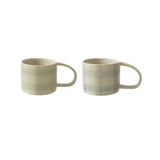 Hand-Painted Grid Mug | Assorted