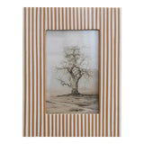 Resin Striped Photo Frame | Caramel