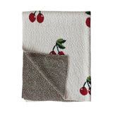 Knit Baby Blanket | Cherries