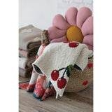 Knit Baby Blanket | Cherries