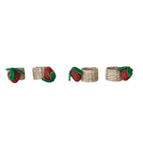 Strawberry Napkin Rings | Set of 4