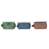 Quilted Cotton Zip Pouch | Assorted