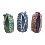 Quilted Cotton Zip Pouch | Assorted