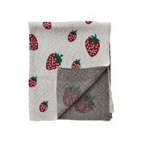 Knit Baby Blanket | Strawberries