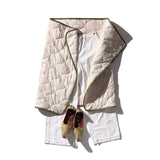Vintage Parachute Lining Quilt | Cream + Olive