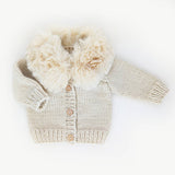 Fur Collar Cardigan | Natural