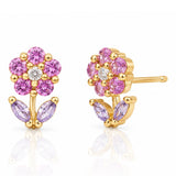 Flower Studs | Pink