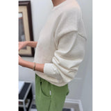 Milo Cotton Sweater | Clean White