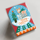 Merry Snow Globe Boxed Notes | Set of 6
