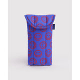 Puffy Glasses Sleeve | Mini Cobalt Happy