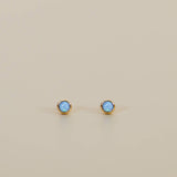 Simple Studs | Fire Opal