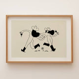 8x10 Art Print | Frolicking Cowgirls