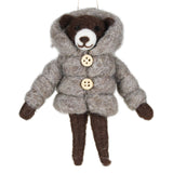 Bear in Puffer Ornament