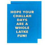 Latke Fun Hanukkah Card