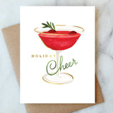 Cranberry Cocktail Holiday Card