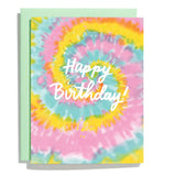 Tie Dye Birthday Card