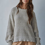Parker Knit Sweater | Taupe