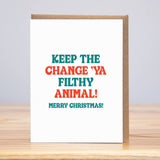 Keep The Change Holiday Card
