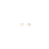 Tiny Heart Stud Earrings | Sterling Silver