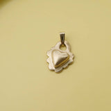 Bronze Charm Necklace | Frilly Heart