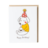 Birthday Hat Dog Card