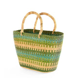 Labadi Beach Patterned Grass Tote