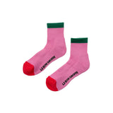 Color Block Girlfriend Socks | Rose + Green