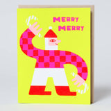 Dancing Santa Holiday Card