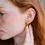 Evil Eye Stud Earrings | 18K GV