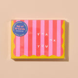 Stripes Thank You Boxed Notes | Set of 10