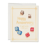 Lucky Dice Anniversary Card