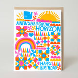 New Year Birthday Card